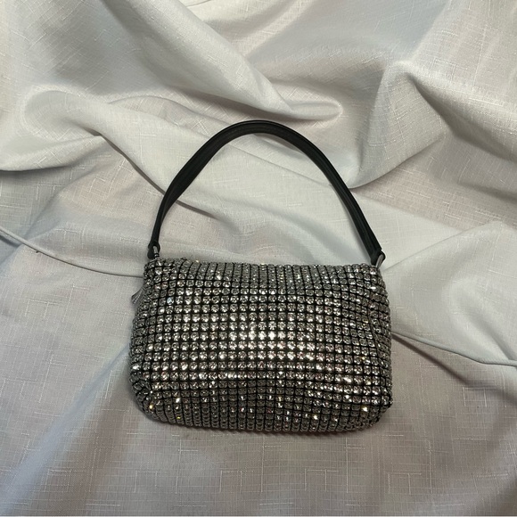 Express Silver Rhinestone Mini Bag - Picture 7 of 8